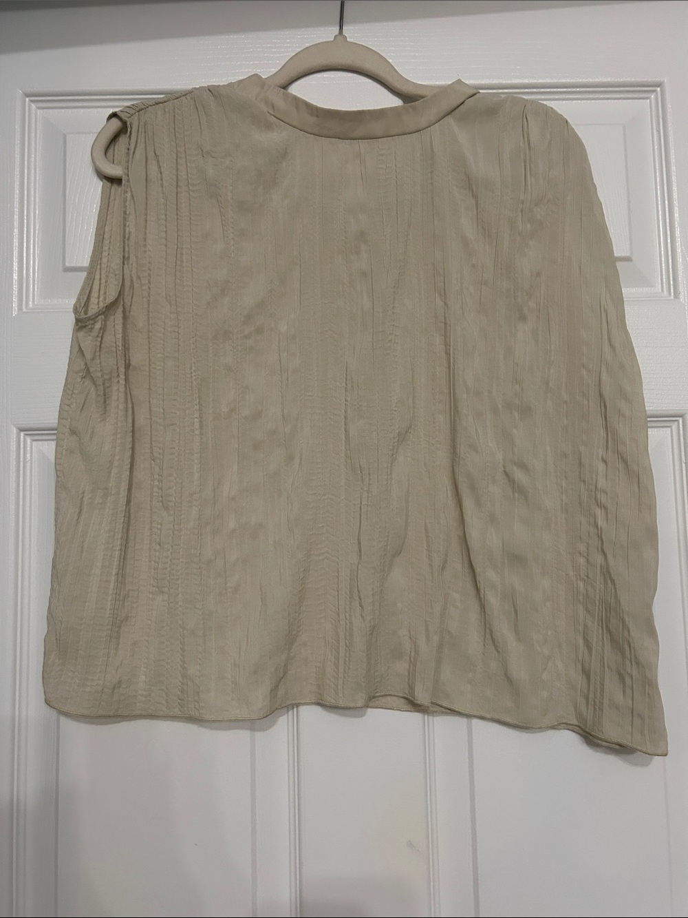 Beige Lightweight Textured Tank Top